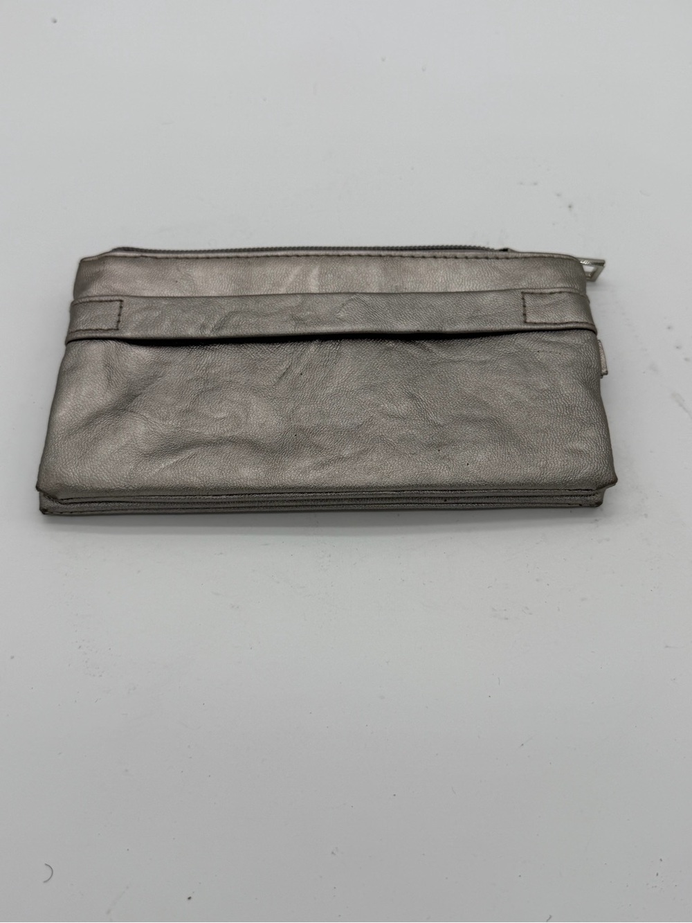 The Sak Metallic Silver Leather Men's Wallet